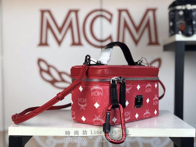 MCM女包 原單 30913 新款Rockstar化妝箱 百搭款女手提包 MCM單肩斜挎包  mdmc1372